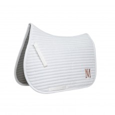 Mark Todd Quilted Saddle Pad  (White/Silver)