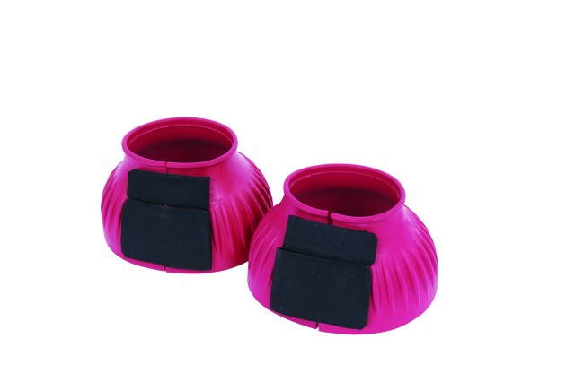 Saxon Ribbed Touch Tape Bell Boots (Pink)