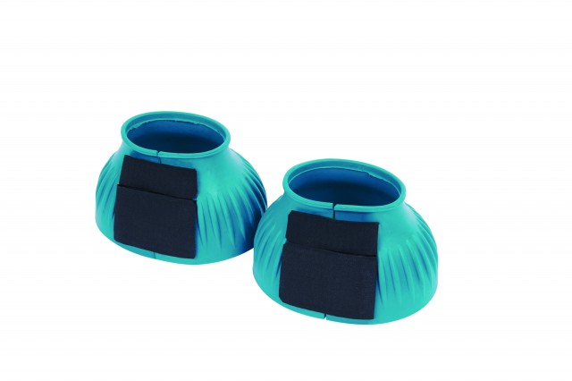 Saxon Ribbed Touch Tape Bell Boots (Turquoise)