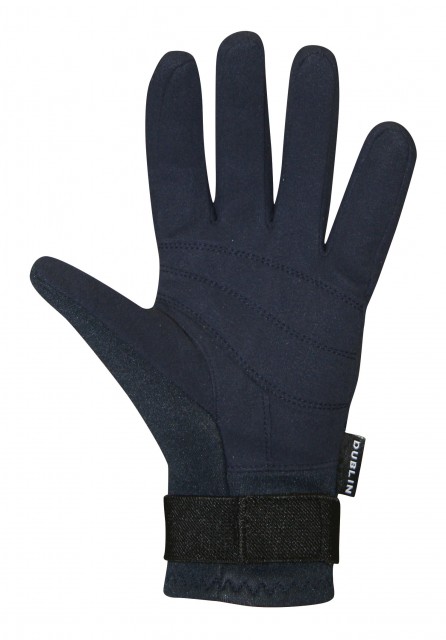 Dublin Adult's Neoprene Riding Gloves (Navy)