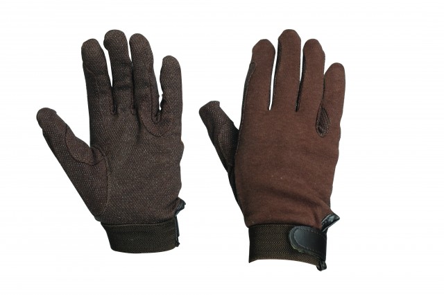 Dublin Adult's Track Riding Gloves (Brown)