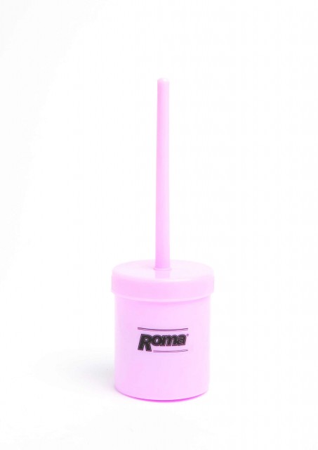 Roma Hoof Oil Brush With Bottle (Pink)
