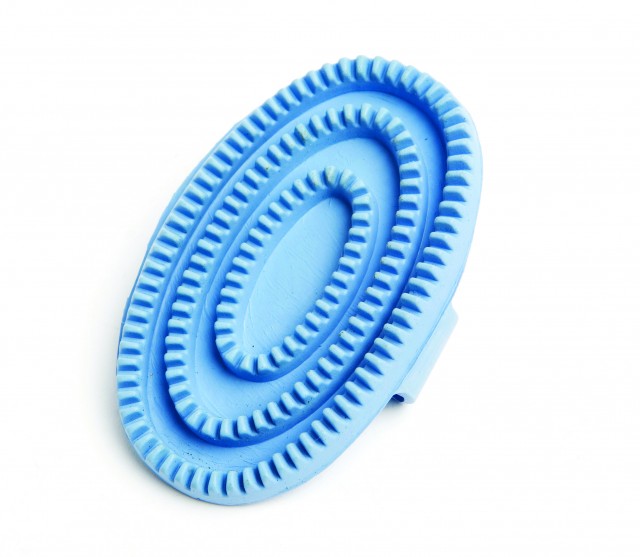 Roma Rubber Curry Comb (Blue)