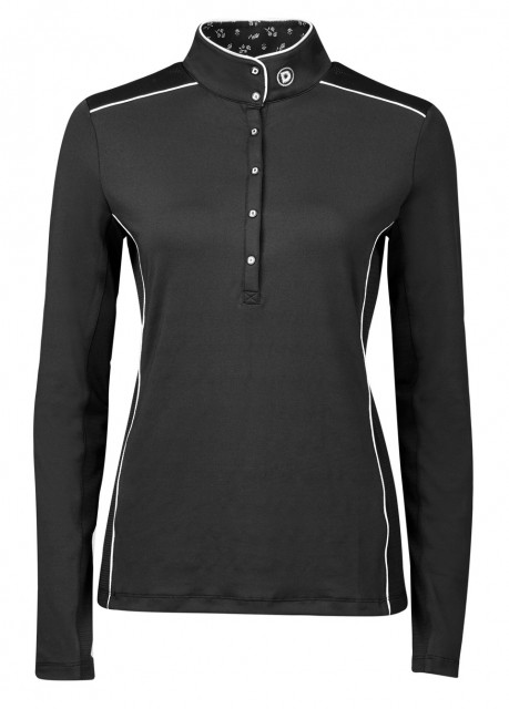 Dublin Ladies Sadie Long Sleeve Competition Shirt (Black)