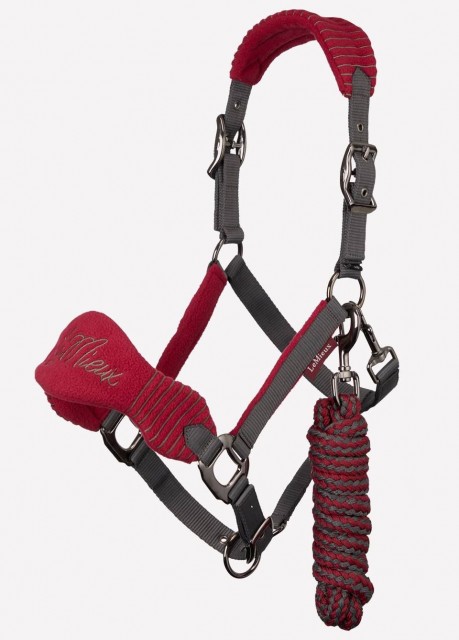 LeMieux Vogue Fleece Headcollar & Leadrope (Mulberry)