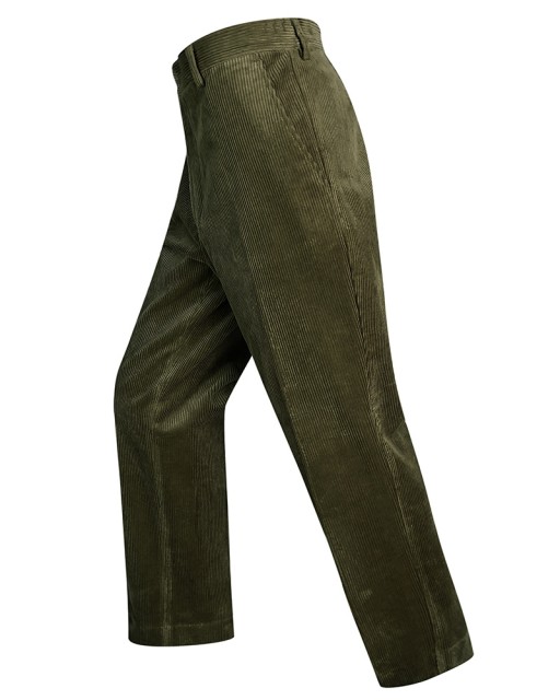 Hoggs of Fife Men's Mid-weight Cord Trousers (Olive)