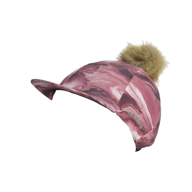 Weatherbeeta Prime Hat Silk (Burgundy Swirl Marble Print)