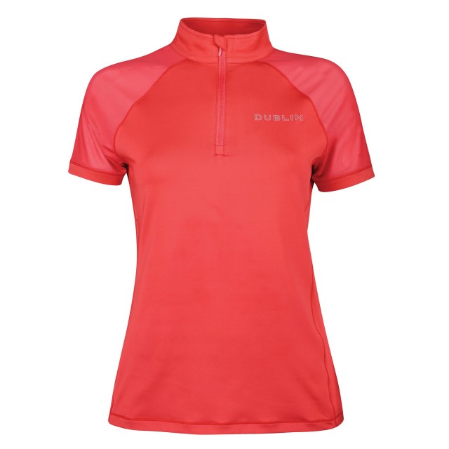 Dublin Ladies Sara Short Sleeve Top (Coral)