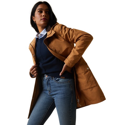 *Clearance* Ariat Women's Atherton Waterproof Coat (Camel)