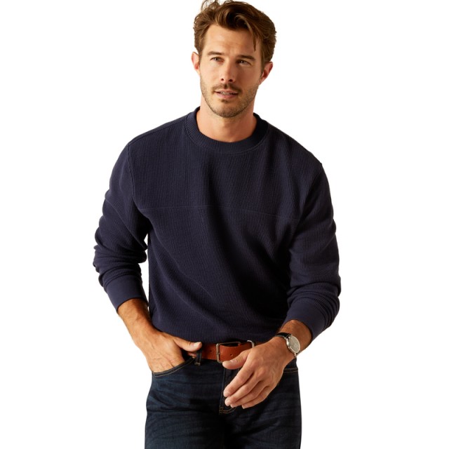 Ariat Mens Hexham Sweatshirt (Navy)