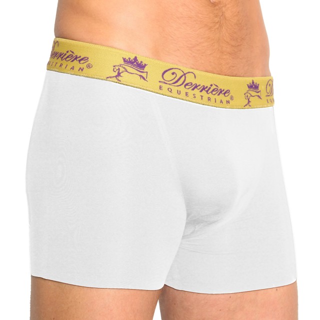 Derriere Equestrian Men's Performance Padded Shorty (White)