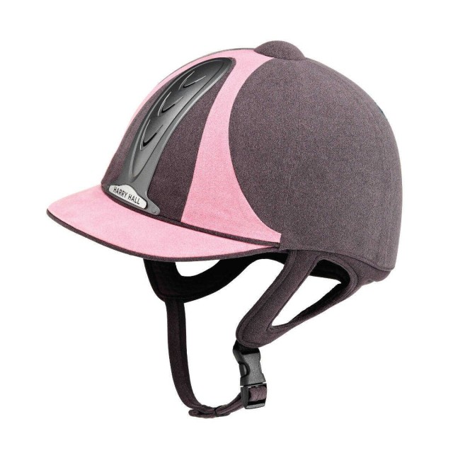 Grey/Pink Harry Hall Legend PAS015 Riding Hat - Old Dairy Saddlery